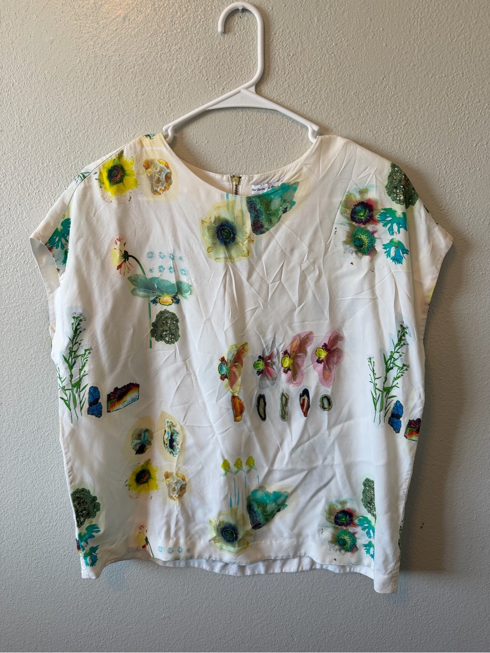 & Other Stories Herbarium Botanical Print Blouse Boho Chic Floral Career Office